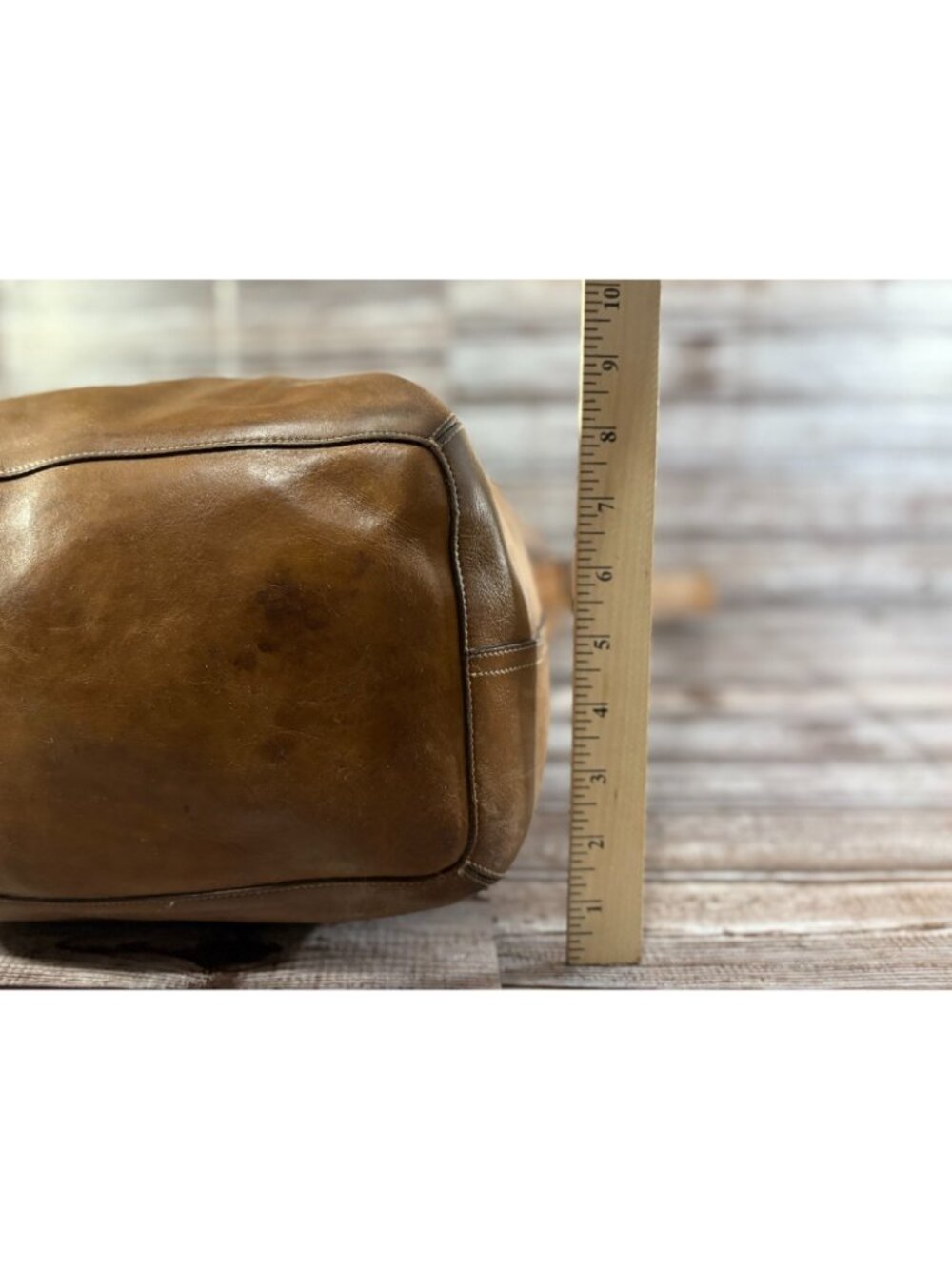 COACH large leather shoulder bag 9183 color brown vintage - Picture 5 of 9